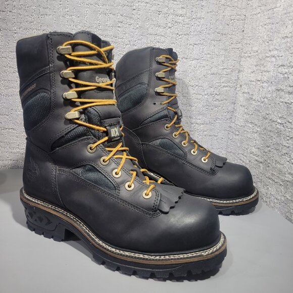 Georgia LTX Logger 9" Composite Toe Mens Size US 9M Waterproof Work Boot GB00619 - Picture 10 of 15